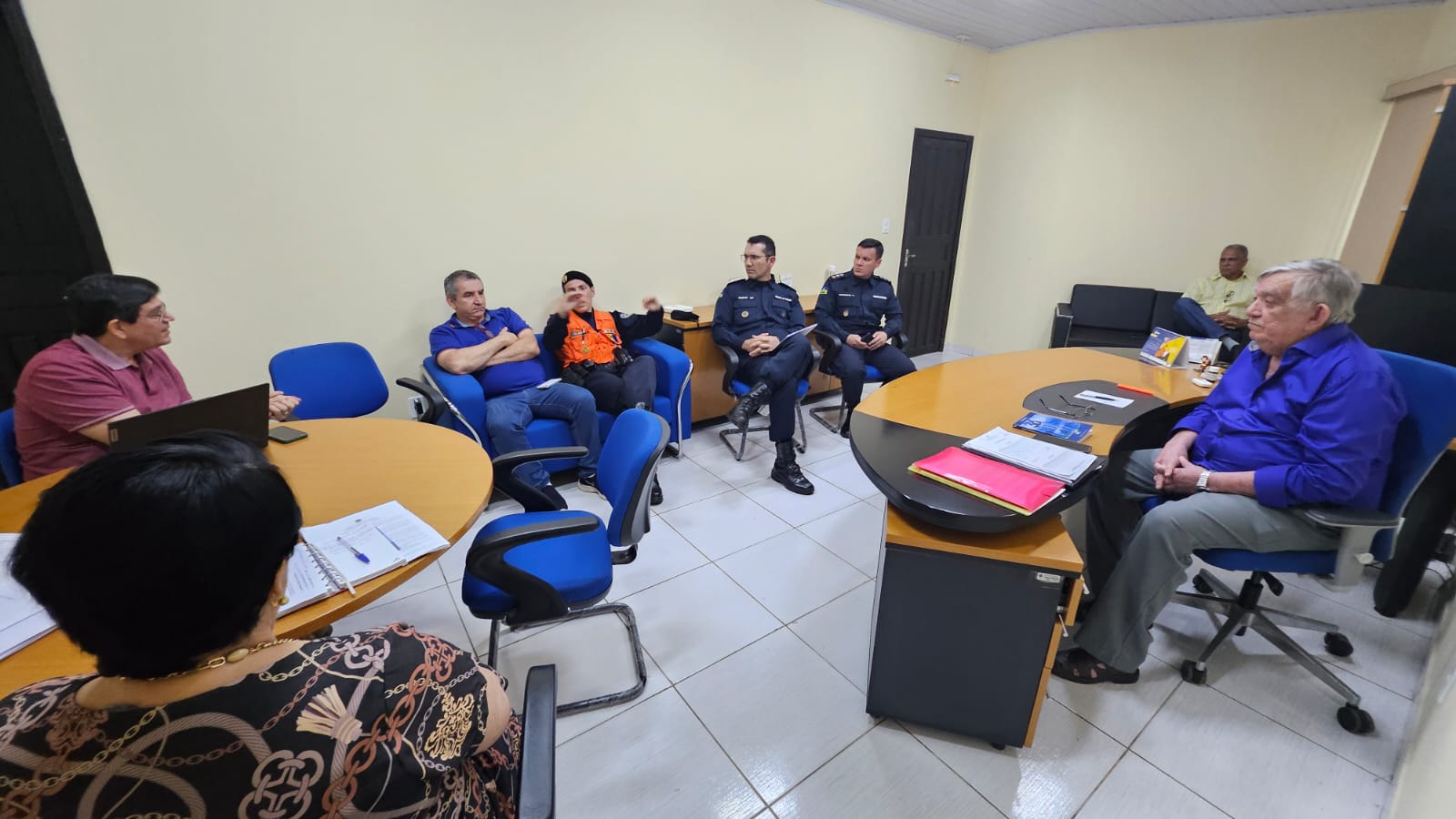 Conselho Estadual de Educação recebe visita de representantes do Centro de Ensino da Polícia Militar do Estado